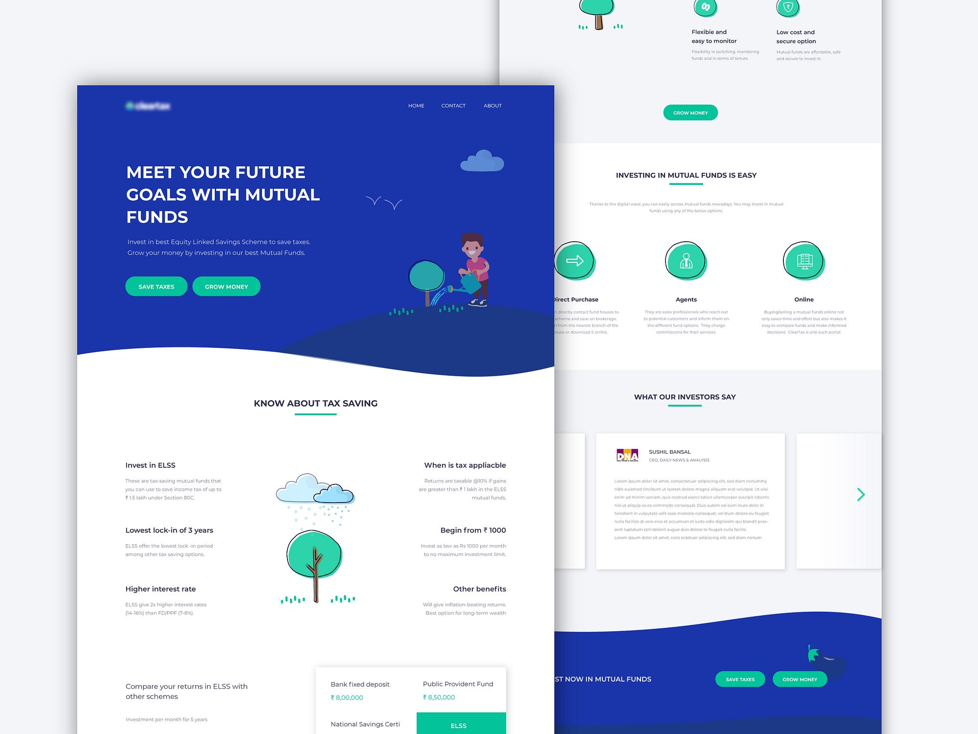 landing page design