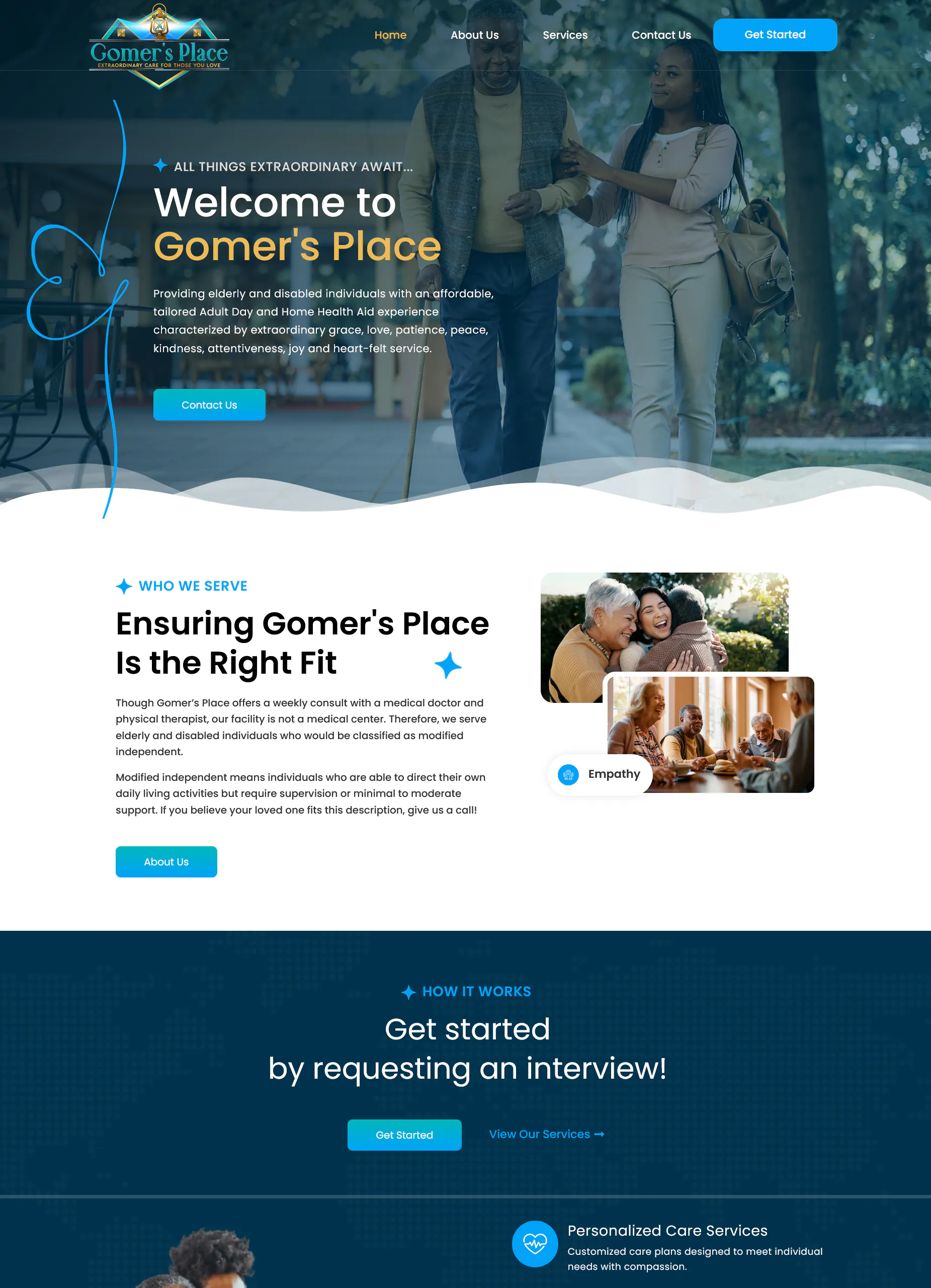 business portfolio website design for company