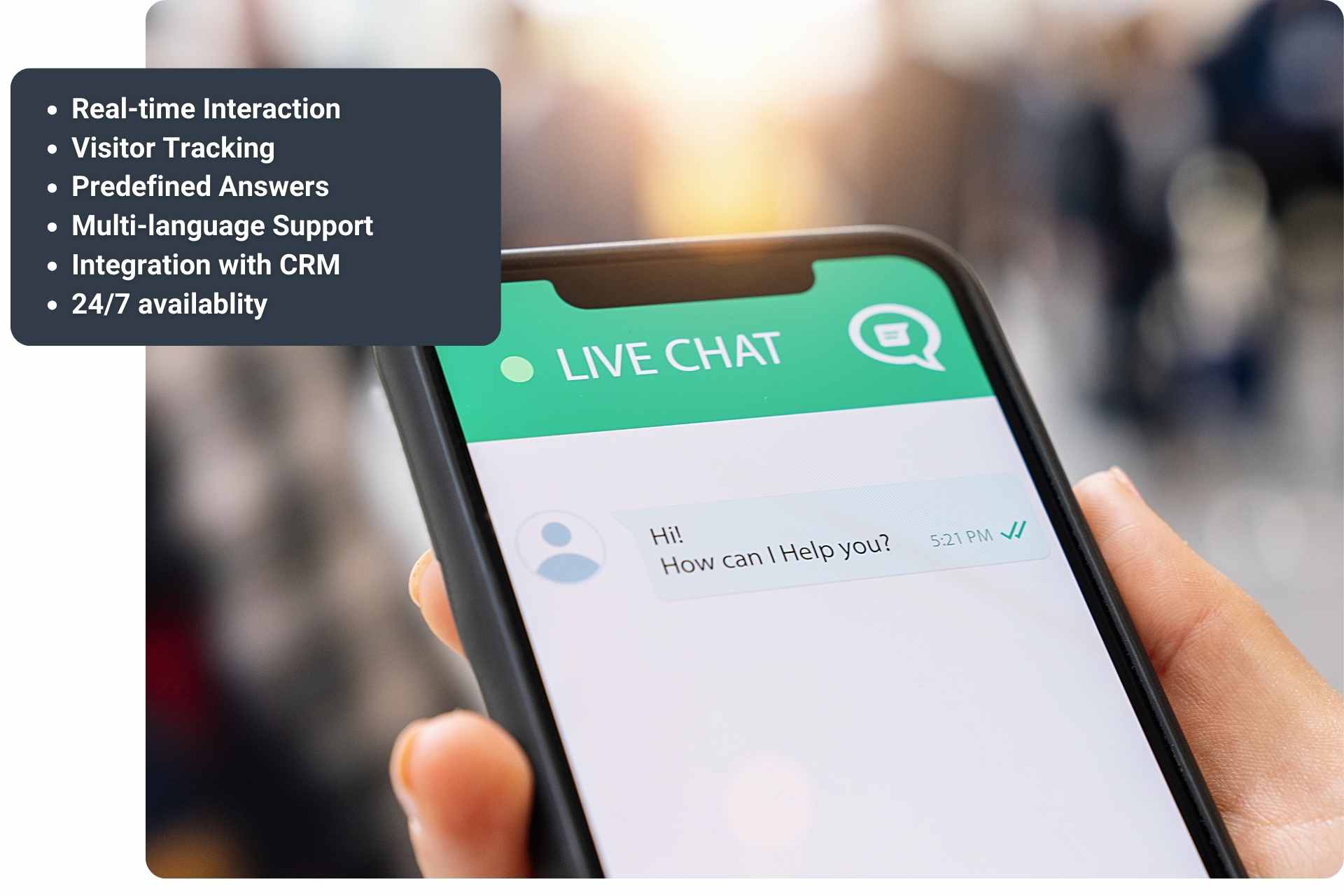 Website live chat integration