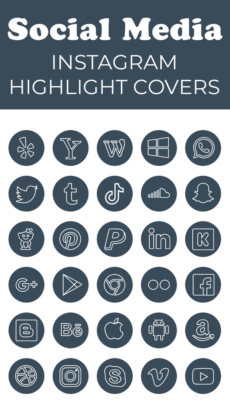 instagram highlight icons design for business profile