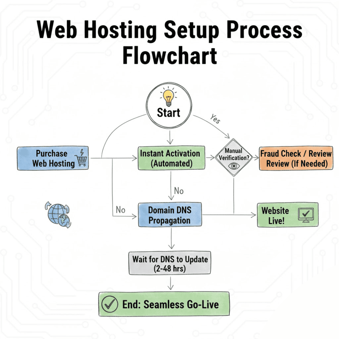 website hosting setup and server configuration