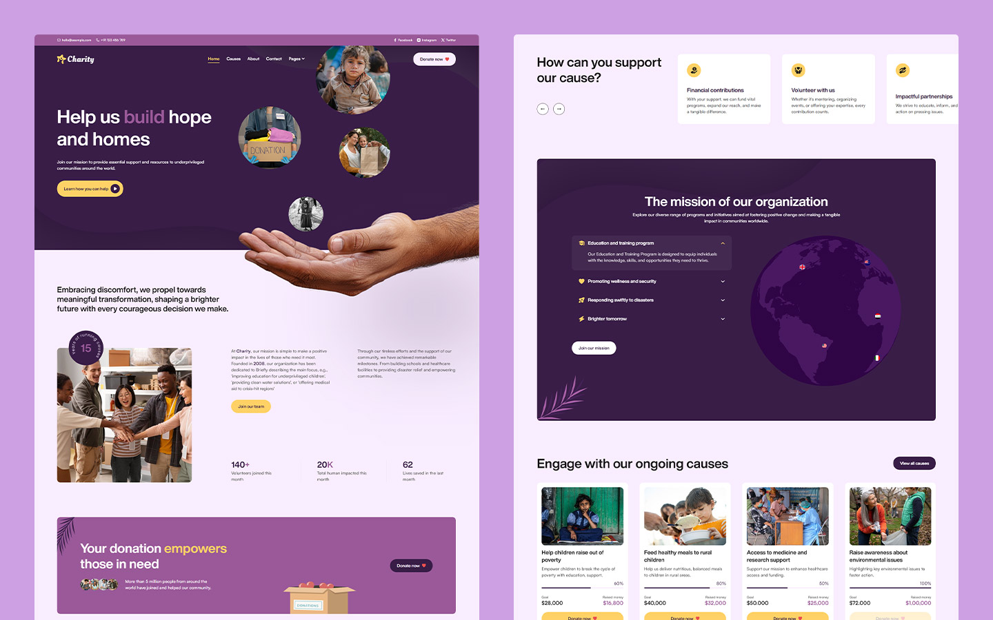 NGO or social organization website