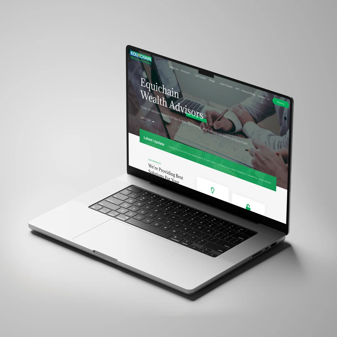 one page mini website design for small business