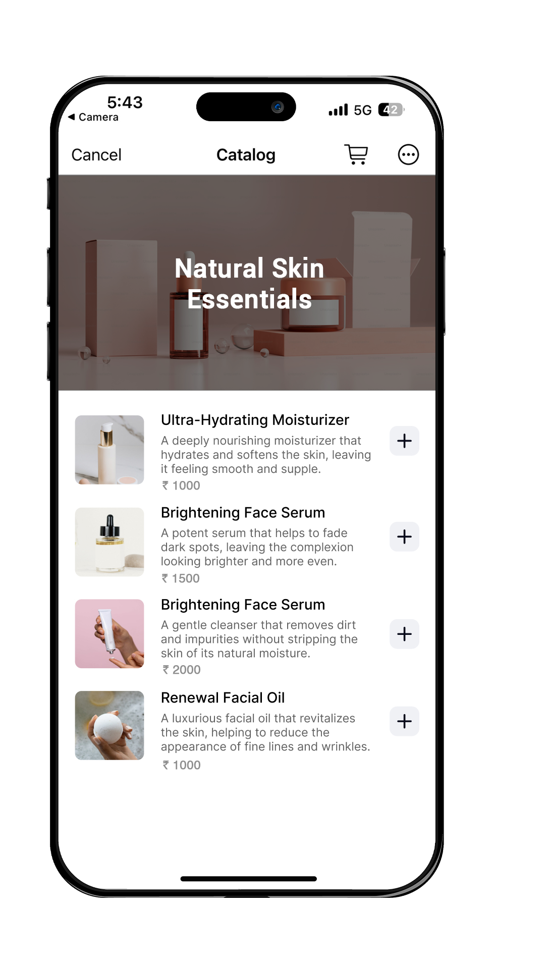 whatsapp business catalog card for product showcase and online selling